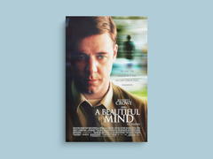 A Beautiful Mind Canvas Print Russell Crowe|Jennifer Connelly|Classic Movie Poster Wall Art