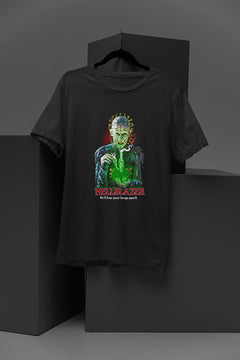 "Horror Hellblazer Weed Mashup | Hellraiser Inspired Graphic Tee | Halloween"