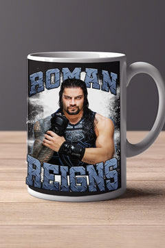 Roman Reigns 11oz Mug Pro Wrestling Superstar The Big Dog Merchandise Gift | WWE Champion Unique Coffee Cup Decor