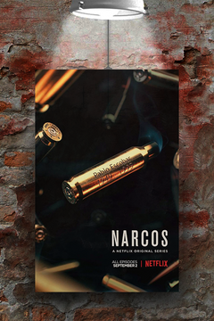 Narcos Pablo Escobar Poster | TV Show Narcos Wall Art | Premium Gloss Print | Narcos Gift Idea