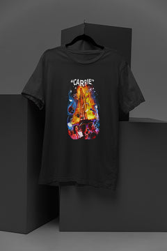 "Horror Carrie Vintage Graphic Tee | Scary Movie Costume Gift | Halloween"