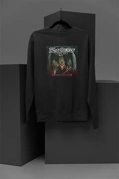 Rhapsody Of Fire Dark Wings of Steel | Epic Metal Band Sweatshirt featuring Dark Wings of Steel Design | Symphonic Metal Fashion Inspired by Rhapsody Of Fire Success Era