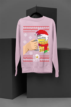 UGLY Festive Cheers: I Love Beer | Christmas Cheer | Ugly Sweater Design | Retro