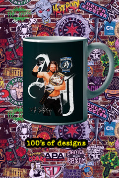 AJ STYLES 11oz Mug | WWE Superstar Image of AJ STYLES | Wrestling Fan Collector's Item