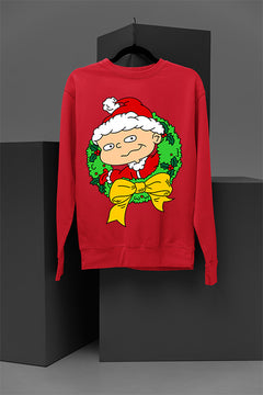 UGLY Retro Rugrats Phil Christmas Sweatshirt | 90s Cartoon Holiday Sweater | Phil DeV
