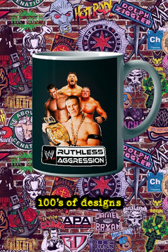 RUTHLESS AGGRESSION 11oz Mug | WWE John Cena Image | Unique Wrestling Fan Gift