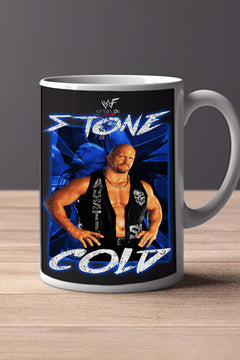 STONE COLD STEVE AUSTIN 11oz Mug Pro Wrestling Collectible Steve Austin | Vintage Retro Gift Merchandise