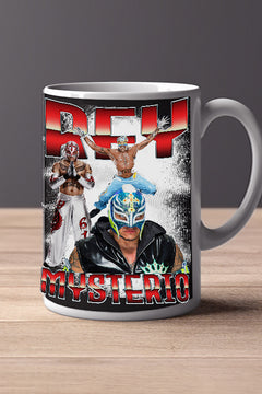 Rey Mysterio 11oz Mug - Pro Wrestling Superstar Design | WWE Legend Rey Mysterio Merchandise