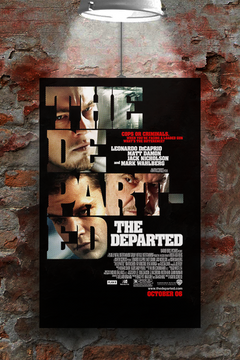 The Departed Leonardo DiCaprio Poster Print | Cinema Fan Gift | Movie Memorabilia | Martin Scorsese | Boston Crime Drama Art Print