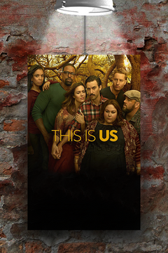 This Is Us Premium Gloss Poster featuring Sterling K. Brown | Mandy Moore | TV Show Design