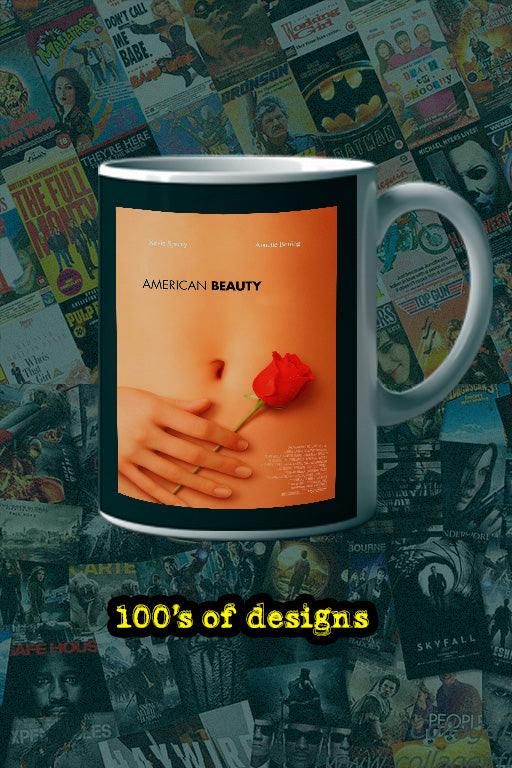 American Beauty 11oz Mug Kevin Spacey Annette Bening Film Memorabilia | Vintage Poster Design