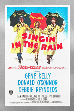 Singin' in the Rain Gene Kelly Gloss Poster | Classic Film Art Print | Vintage Hollywood Decor