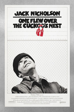 One Flew Over The Cuckoos Nest Jack Nicholson Gloss Poster | Movie Art Print | Classic Film Wall Décor | Cinema Poster Gift | Cult Movie Memorabilia | Vintage Film Artwork | Retro Hollywood Poster