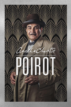 Poirot David Suchet Poster Print | Agatha Christie TV Show Wall Art | Premium Gloss Decor for Fans