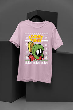 UGLY Retro Marvin the Martian Christmas Tee | Looney Tunes Cartoon Holiday Shirt | Trendy