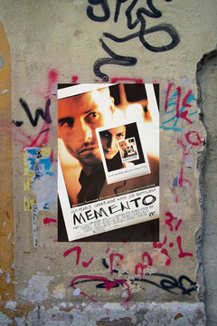 Memento Guy Pearce Gloss Movie Poster | Christopher Nolan Wall Art Print | Film Noir Decor for Cinema Fans