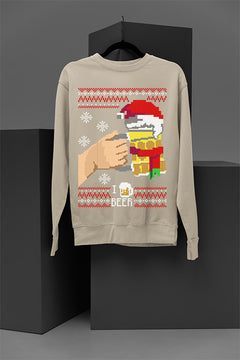 UGLY Festive Cheers: I Love Beer | Christmas Cheer | Ugly Sweater Design | Retro