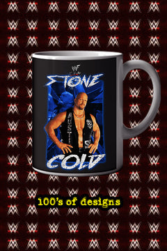 STONE COLD STEVE AUSTIN 11oz Mug | WWE Legend Coffee Cup Merch Earl Hebner Design