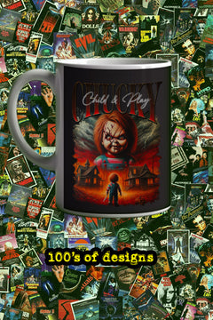Halloween Chucky 11oz Mug | Horror Film Chucky Design | Scary Movie Fan Gift