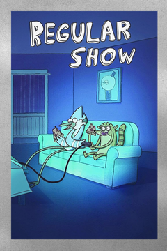 Regular Show Mordecai and Rigby Gloss Poster | TV Show Fan Art | Minimalistic Design | Wall Decor | Room Decor | Cartoon Network Show Art