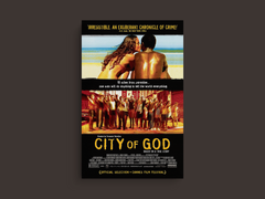 City of God Canvas Print | Film Art | Cinematic Wall Decor | Drama Movie Poster | 18x24 Print | Crime Thriller Art | Modern Home Decor | Brazilian Film Poster