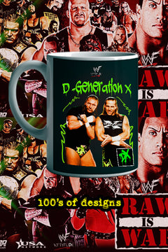 DX 11oz Mug | wwe DX Design | Wrestling Superstar Image  - WWE DX Mug - Unique Collectible Item