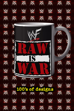 RAW IS WAR 11oz Mug featuring Stone Cold Steve Austin | Pro Wrestling | WWE | Gift for Wrestling Fans