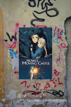 Howl's Moving Castle Digital Art Poster - Christian Bale Aspiring Star | Anime Film Fan Merchandise | Unique Studio Ghibli Design - 18x24 Gloss Print