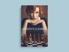 The Queen's Gambit Canvas Print | Anya Taylor-Joy | Chess Queen Image - TV Show Decor