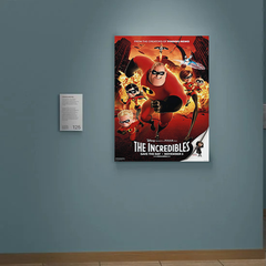 The Incredibles Canvas Print Featuring Mr. Incredible | Film Poster Art | Home Decor Vintage | Pixar Fan Gift