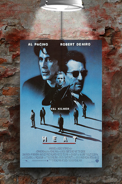 Heat Al Pacino Robert De Niro Premium Gloss Poster | Classic Crime Drama Movie Poster | Must-Have Film Memorabilia