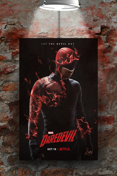 Daredevil Charlie Cox Poster | TV Show Fan Art | Premium Gloss Print