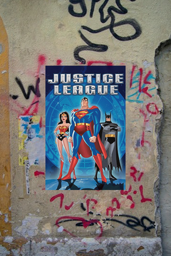 Justice League Premium Gloss Poster | Batman Superman Wonder Woman Flash Aquaman Cyborg | TV Show Fan Art Print