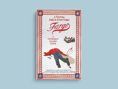 Fargo Canvas Print | Film Art | Coen Brothers | Frances McDormand | Steve Buscemi | Cult Classic | Movie Memorabilia