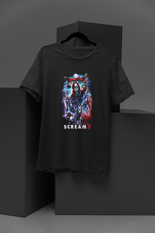 Horror Scream 2 Vintage Graphic Tee | Scary Movie Costume Gift | Halloween