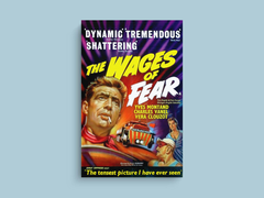 The Wages of Fear Canvas Print | Film | Thriller | Tense | Vintage | Drama | Yves Montand