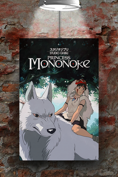 Princess Mononoke Gloss Poster | Studio Ghibli | Film Fan Gift | Anime Wall Art | Japanese Animation Print