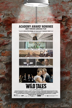 Wild Tales Gloss Poster | Ricardo Darín Film Design | Film Buff Gift Idea