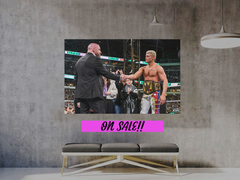 Wrestlemania 40 Premium Gloss Poster | Triple H And Cody Rhodes Undisputed Wrestlemania 40 Design | Official Event Image | Limited Edition Print