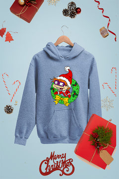 KIDS UGLY Rugrats Chuckie Christmas Delight Hoodie | 90s Nost
