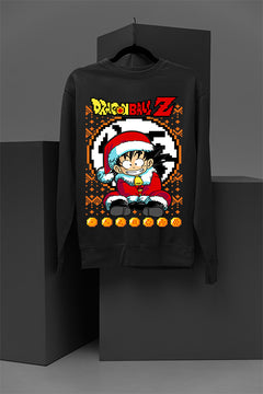 UGLY Dragon Ball Z Goku Christmas Chaos Sweatshirt | Ugly Christmas Sweater | Anime Xmas