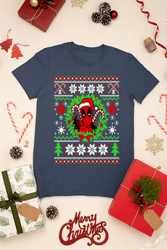 KIDS UGLY Deadpool Holiday Havoc T-Shirt | Merc with a Mouth | Retro Cool Kids