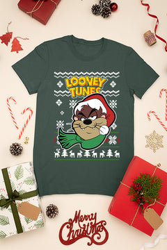 UGLY Taz Tasmanian Devil Christmas T-Shirt | Looney Tunes | Vintage |