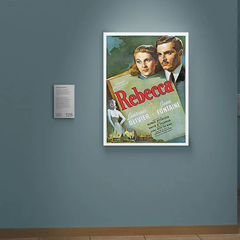 Rebecca Canvas Print | Film | Vintage Design | Classic Movie Poster | Hitchcock | Wall Art | Home Decor | Gift Idea | 16x20 inches