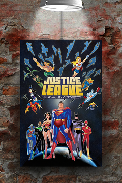 Justice League Unlimited Batman Premium Gloss Poster | Justice League TV Show Design | Home Decor Poster