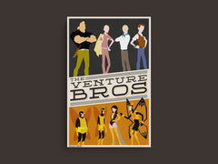 The Venture Bros Canvas Print | Pop Art Design | Cartoon Network | Brock Samson | TV Show Fan Art