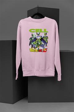 Cell Unleashed Power Sweatshirt | Dragon Ball Z Anime Sweatshirt | Villain Saga Shirt | Saiyan Sweater