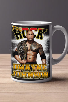 The Rock 11oz Mug | Pro Wrestling | Dwayne Johnson Mug Design | WWE Fans Gift