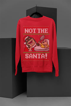 UGLY Blast from the Past: Earl and Baby Sinclair Christmas Sweatshirt | Dinosaurs Sitcom