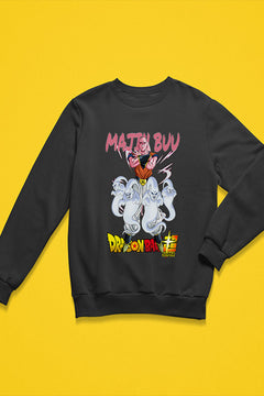 Majin Buu Dragon Ball Z Sweatshirt | Anime Lover Apparel | Vintage Anime Character Gear